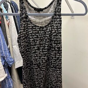 Whish black tee shirt racer back